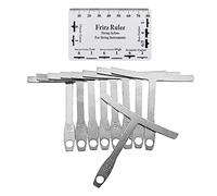 Alnicov 9PCS sotto Il Calibro del Raggio della Corda e Il Righello del Calibro Dell'Azione delle Corde per Le regolazioni Sella del Ponte per l'installazione di Chitarra e Basso