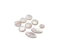 Alnicov Alta Quanlity 9 Pz/Set Alto Tenore Sax Soprano Sax Perle Tasti Chiave Intarsi Accessori, guscio bianco