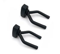 Alnicov - Appendiabiti da parete per chitarra, supporto da parete, 2 ganci per chitarra, supporto per chitarra, basso violino e ukulele