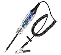 Alnicov Automotive Test Light 3-60V DC Digital LED Circuit Tester Heavy Duty Light Tester con voltmetro, Tester di tensione bidirezionale automatico Penna di prova elettrica