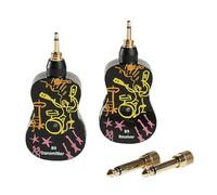 Alnicov B9 - Sistema per chitarra wireless, ricevitore-trasmettitore per chitarra UHF ricaricabile, con Bluetooth, effetto riverbero per chitarra elettrica, basso, violino