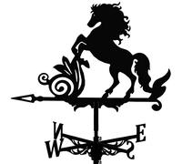 Alnicov Banderuola in Metallo da Cavallo, banderuola per Animali con Decorazioni da Giardino sul Tetto per tettoia per Gazebo da Giardino all'aperto