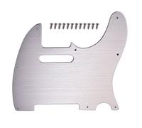 Alnicov Battipenna per chitarra, battipenna per chitarra in metallo a 8 fori Piastra in alluminio per chitarra Telecaster Tele TL Style Silver