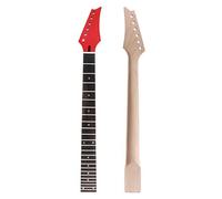 Alnicov Chitarra Elettrica Collo Testa di Acero In Palissandro Tastiera 24 Tasti per IBZ Parti di Ricambio Rosso