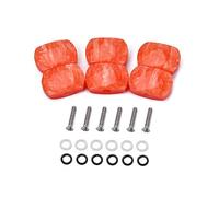 Alnicov Chitarra Tuning Peg Tuner Meccaniche Pulsanti Manopole Manico per parti di chitarra Set di 6 - Jade Red