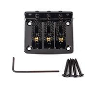 Alnicov Cigar Box Chitarra Parti: 3 corde Nero Hard-tail Ponte Regolabile - Nero