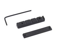 Alnicov Dado regolabile in POM per basso a 5 corde, nero