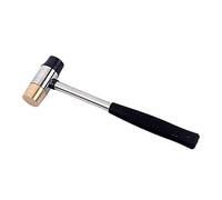 Alnicov Fret Hammer Chitarra Liutaio Martello Diametro 26mm Testa in plastica nera e ottone per strumenti a corda