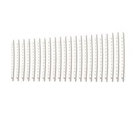 Alnicov - Fretwire per chitarra, 22 pezzi, in rame nichelato da 2,2 mm, per chitarra acustica elettrica, tastiera a 22 tasti, colore: argento