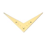 Alnicov Grande cordiera a ponte per chitarra volante a 6 corde compatibile con accessori per parti di chitarra Flying V (oro)