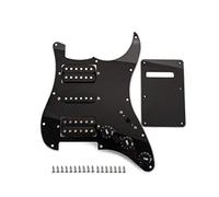 Alnicov Humbucker battipenna con piastra cablata nera per chitarra HSH con coperchio posteriore e viti