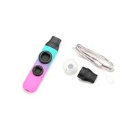 Alnicov Kazoo a doppio foro Kazoo a tono regolabile con diaframmi per flauto e cordini per chitarra Ukulele violino pianoforte