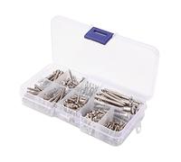 Alnicov Kit di viti per chitarra,226 pezzi,set di 9 tipi di viti per chitarra con molle per ponte per chitarra elettrica,pickup,battipenna,accordatore,interruttore,piastra per il collo (cromato)