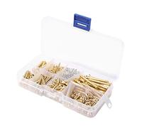Alnicov Kit di viti per chitarra,226 pezzi Set di viti per chitarra di 9 tipi con molle per ponte per chitarra elettrica,pickup,battipenna,accordatore,interruttore, piastra per il collo (oro)