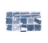 Alnicov Kit di viti per chitarra,254 pezzi,set di 9 tipi di viti per chitarra con molle per ponte per chitarra(nero)