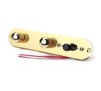 Alnicov Manopole dell'interruttore del cablaggio della piastra di controllo precablata cablata a 3 vie per parti di chitarra TL Tele Telecaster