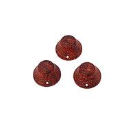 Alnicov - Manopole per chitarra bassa, 3 pomelli in legno con indicatore di puntino per chitarra Lp/Strat, legno rosso