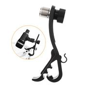 Alnicov Microfono Per Tamburo Nero Morsetto Antiurto Kit Di Montaggio Mobile In Metallo Ingranaggio Con Scanalatura Dura Clip Per Microfono Universale Regolabile