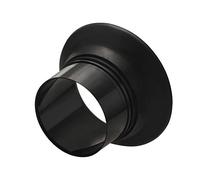 Alnicov per grancassa Enhancer in gomma ABS per grancassa potenziatore per grancassa con protezione per foro porta nera nera