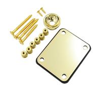 Alnicov, piastra per manico della chitarra, puntali per corde e set di hardware per piastra jack per parti di ricambio per chitarra elettrica stile Tele Telecaster, oro