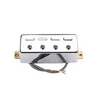 Alnicov Pickup Humbucker per basso a 4 corde, argento