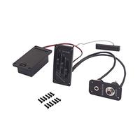 Alnicov Pickup per violino elettrico Piezo Preamp accessorio con sistema di tono attivo