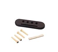 Alnicov Ponte per ukulele a 4 corde in palissandro e dado a sella in ABS con intaglio per parti di ukulele
