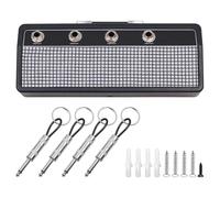 Alnicov Portachiavi con Montaggio a Parete Ganci per Chiavi con Amplificatore per Chitarra per Amanti dei Musicisti con 4 Portachiavi con spinotto per Chitarra (B)