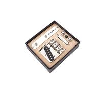 Alnicov precablato filettato piastra ponte carico, piastra di controllo interruttore a 3 vie con manopole tono volume, set pickup collo per chitarra elettrica Telecaster TL
