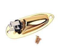 Alnicov - Presa per presa jack con uscita barca con viti per chitarra Fender Strat, colore: Oro