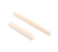 Alnicov Resistente sella a dado a ponte in osso di bufalo per parti di chitarra acustica a 6 corde