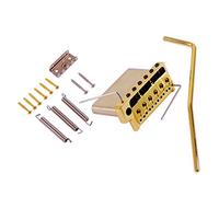 Alnicov Selle a ponte in ottone con sistema Tremolo per chitarra elettrica ST a 6 corde, color oro