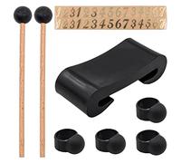 Alnicov Set di 9 Accessori per Tamburo per Lingua con Bacchette, Plettri per Dita, Maniche, Note, Adesivi per Tamburi sciamani con Telaio a Mano (Tamburo per Lingua Non Incluso)