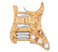 Alnicov Set di battipenna caricato precablato SSH a 3 strati Pickup Humbucker Alnico V Piastra posteriore in acero Piastra antigraffio per chitarra elettrica Strat ST Style