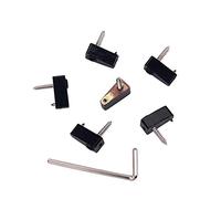 Alnicov Set di dadi senza testa per basso elettrico, con 1 chiave a 6 viti per chitarra, colore: nero