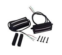 Alnicov Set di pickup humbucker per chitarra a 7 corde, binari in alnico, manico a bobina e ponte, parti di ricambio per doppio pickup per chitarra elettrica