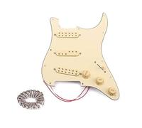Alnicov Set di pickup per battipenna pre-cablato SSS a 3 strati Accessori per strumenti musicali pickup a bobina singola retrò di alta qualità