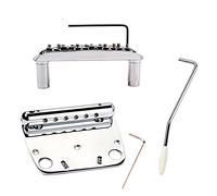 Alnicov Set ponte per cordiera vibrato tremolo a 6 corde per parti di ricambio per chitarra Mustang