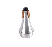 Alnicov - Silenziatore professionale per tromba, dritto, leggero, colore: Argento