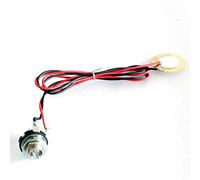 Alnicov Singolo Piezo Pickup Drum Trigger Trasduttore Amplificatore pre-cablato in metallo per chitarra acustica Mandolino Ukulele