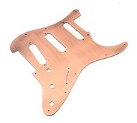 Alnicov SSS 11 Foro Strat Metallo Chitarra Pickguard Alluminio Scrach Piastra per USA/Messicana Standard Strat Moderna Chitarra, Bronzo