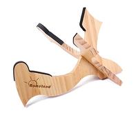 Alnicov Supporto pieghevole per chitarra portatile in legno di pino Supporto per chitarra verticale pieghevole per chitarra Ukulele Banjo