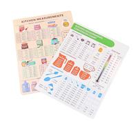 Alnicov Tabella di conversione da Cucina in 2 Pezzi Tabella di conversione metrica Magnetica per Tabella di misurazione della Cucina Misurazione del Peso e della Temperatura Accessori da Cucina