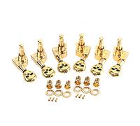 Alnicov Testa di Teschio Sigillato Ingranaggio Chitarra Tuning Pioli Tuners Macchina Heads 3R3L per Chitarra Elettrica Parti Oro