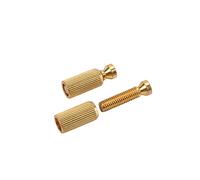 Alnicov Tremolo per chitarra - 2 pezzi, 8 mm di ricambio per chitarra elettrica regolabile a ponte e tasselli (oro)