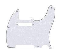 Alnicov White Pearl Guitar Pickguard Scratch Plate adatto per chitarra elettrica Tl