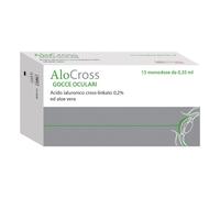 SOLUZIONE OFTALMICA LUBRIFICANTE A BASE DI ACIDO IALURONICOSALE SODICO CROSS LINKATO 0,20% ALOCROSS 15 OFTIOLI 0,35 ML