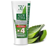 Aloe Attiva Gel Puro 4X POTENTE | 6617 polisaccaridi in 200 ml | 100% Aloe potenziato | Gel Lenitivo ed Emolliente | Senza SLS, SLES, Petrolati, OGM, Alcool | Dermatologicamente Testato | Natur Unique