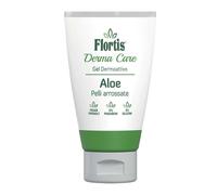 Flortis Derma Care gel dermoattivo lenitivo 100% aloe vera da 75ml, gel idratante all'aloe naturale per viso e corpo adatto a scottature sole e pelli arrossate,azione protettiva, calmante,rinfrescante