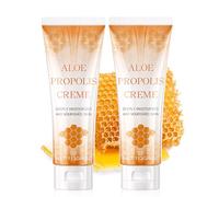 Aloe Propolis Creme, 74% Crema Aloe Vera, Crema Idratante Viso, Cremas Idratante Viso e Corpo, crema Lenitiva Adatto a Tutti i Tipi di Pelle (2 X 113g)